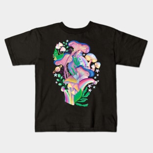 Magic Mushroom Galaxy Kids T-Shirt